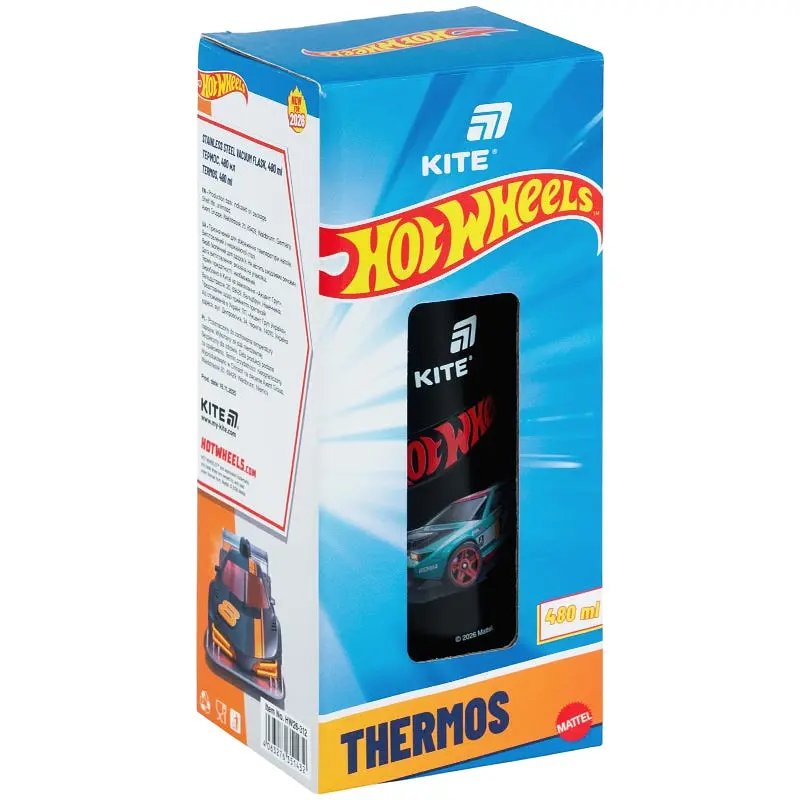 Термос Kite Hot Wheels 480 мл (HW26-312) - фото 5