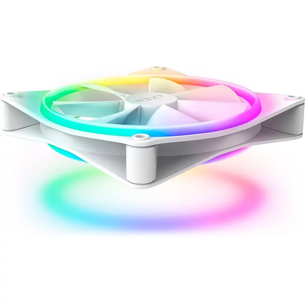 Вентилятор NZXT F140RGB Duo - 140mm Dual-sided RGB Fan - Single Pack (White) (RF-D14SF-W1) - фото 3