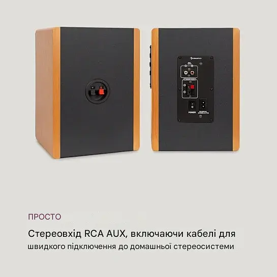 Колонки активні Auna Line 400 2x20 Вт RMS BT/USB/SD MP3 (10033751) - фото 2