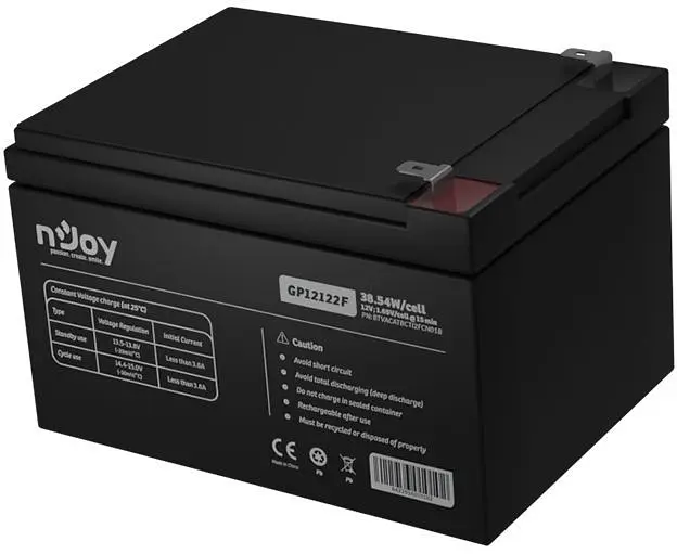 Акумуляторна батарея Njoy 12V 12AH (BTVACATBCTI2FCN01B) AGM (GP12122F) - фото 3