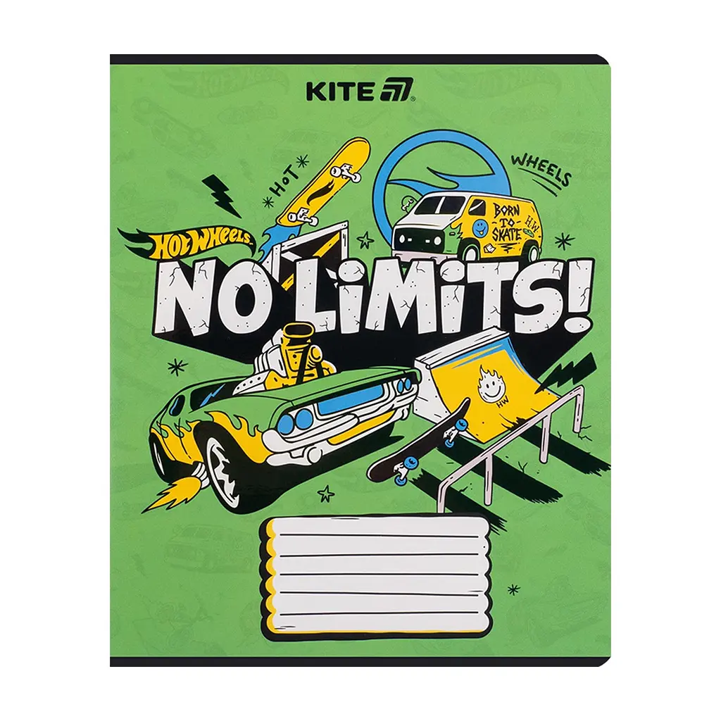 Зошит Kite Hot Wheels, 18 аркушів, лінія (HW25-237), в асортименті - фото 7