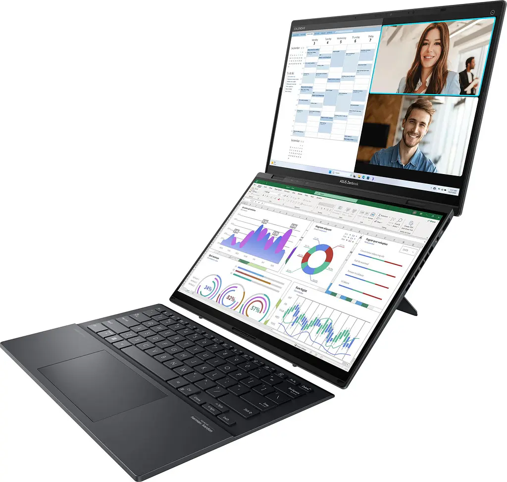 Ноутбук ASUS Zenbook DUO UX8406CA-QL214X 14 FHD OLED, Intel Ultra 7 255H, 32GB, F2TB, UMA, Win11P, Сірий (90NB14X1-M00BR0) - фото 3