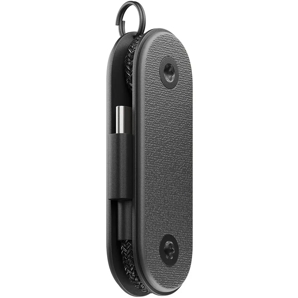 Кабель Native Union Pocket Cable USB-C to USB-C Black 0.17 м (POCK-C-BLK-NP) - фото 2
