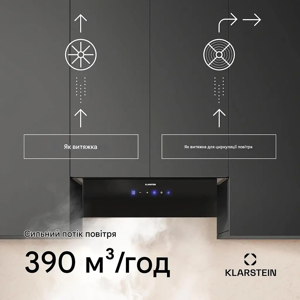 Вытяжка Klarstein Ventimate 60см 209 м³/час (10046372) - фото 7