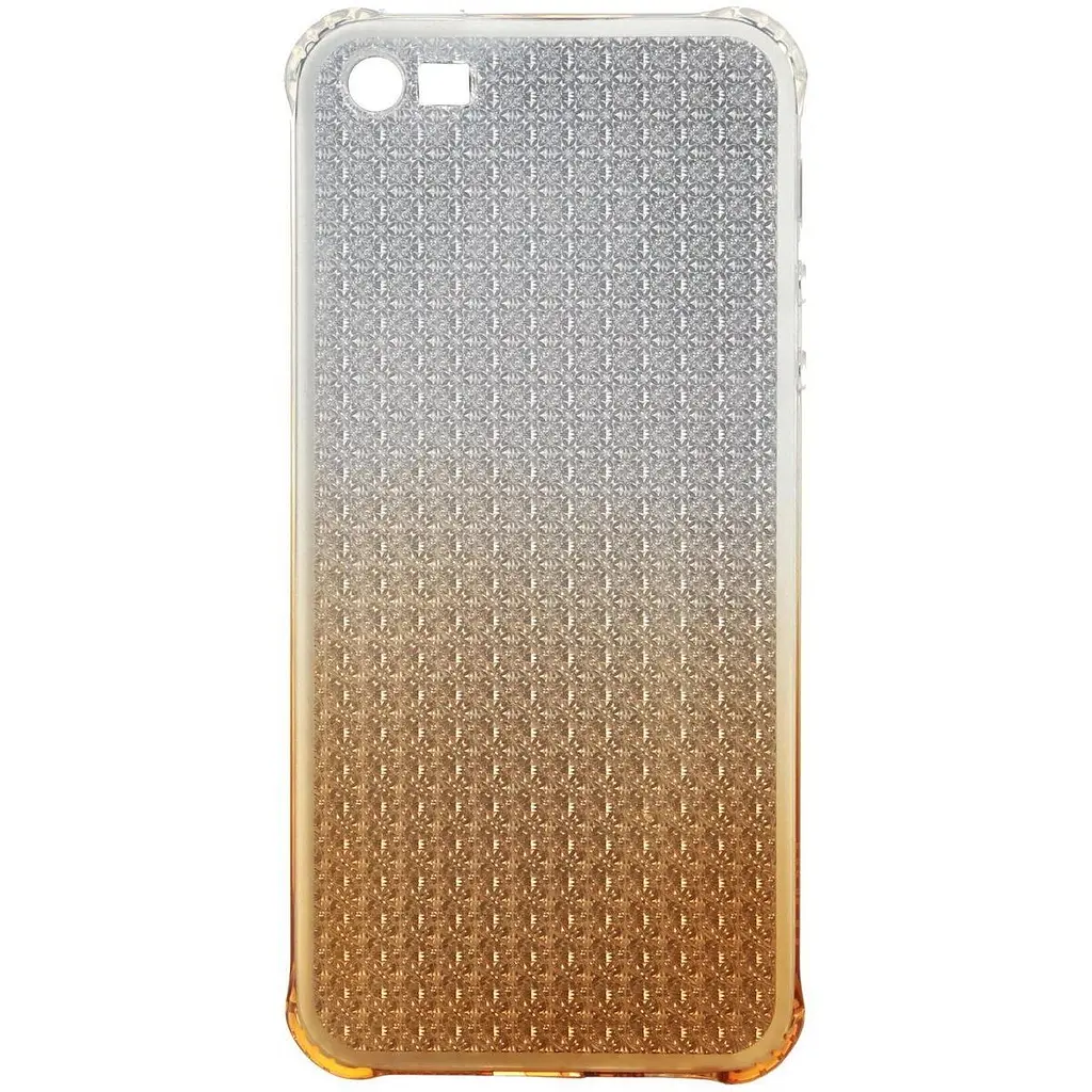 Чехол-накладка Hoco TPU cover Diamond series Gradient iPhone 5/5s/SE Yellow - фото 3