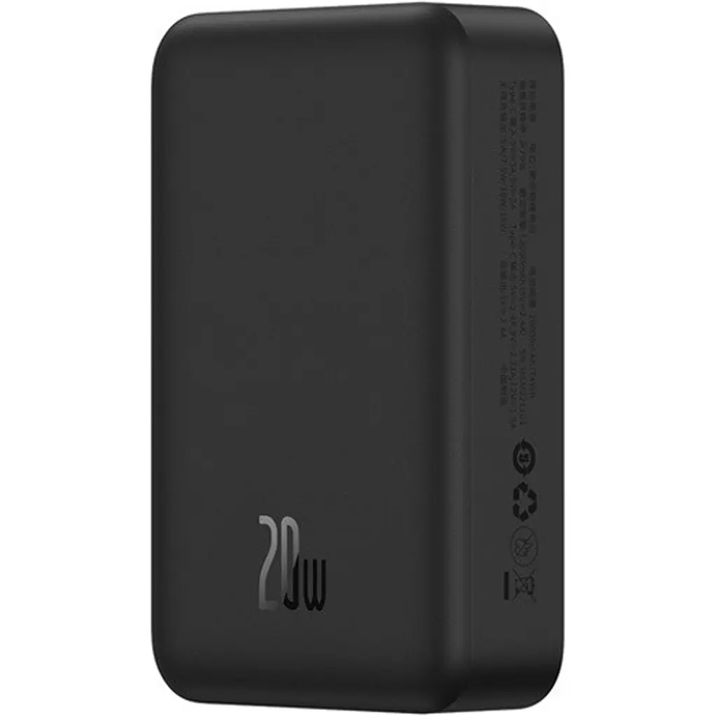 Внешний аккумулятор Baseus Magnetic Mini 20W 20000 mAh Black (PPCX150001) [113277] - фото 3