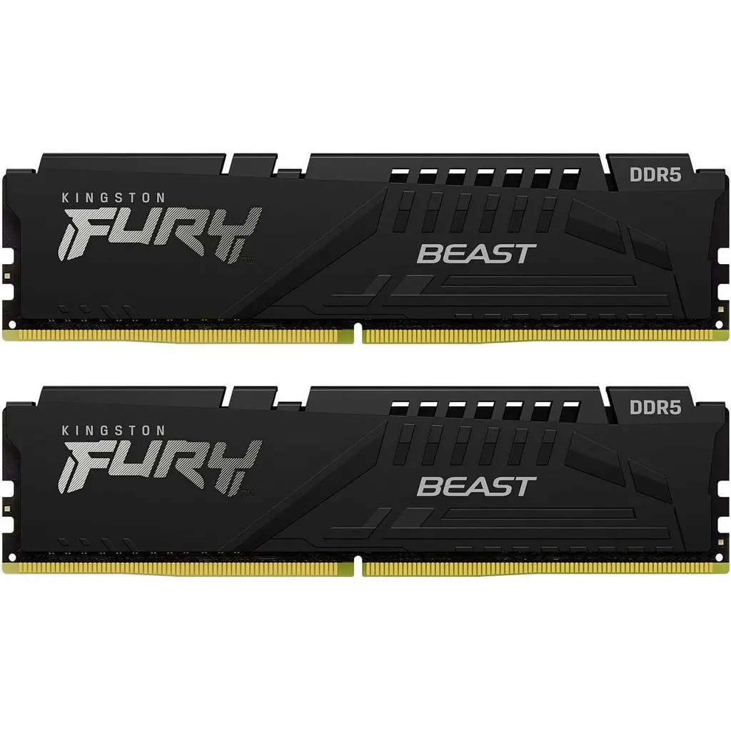 Модуль пам'яті DDR5 Kingston FURY Beast 2x32GB 6000MHz Black (KF560C36BBEK2-64) [173426] - фото 2