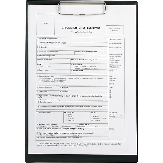 Планшет з металевим кліпом Axent A4 чорний (2512-01-A) - фото 2