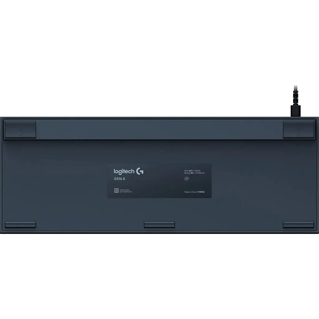 Клавіатура Logitech G316 X 98 Tactile Wired Gaming Keyboard UKR Black (920-014205) - фото 6