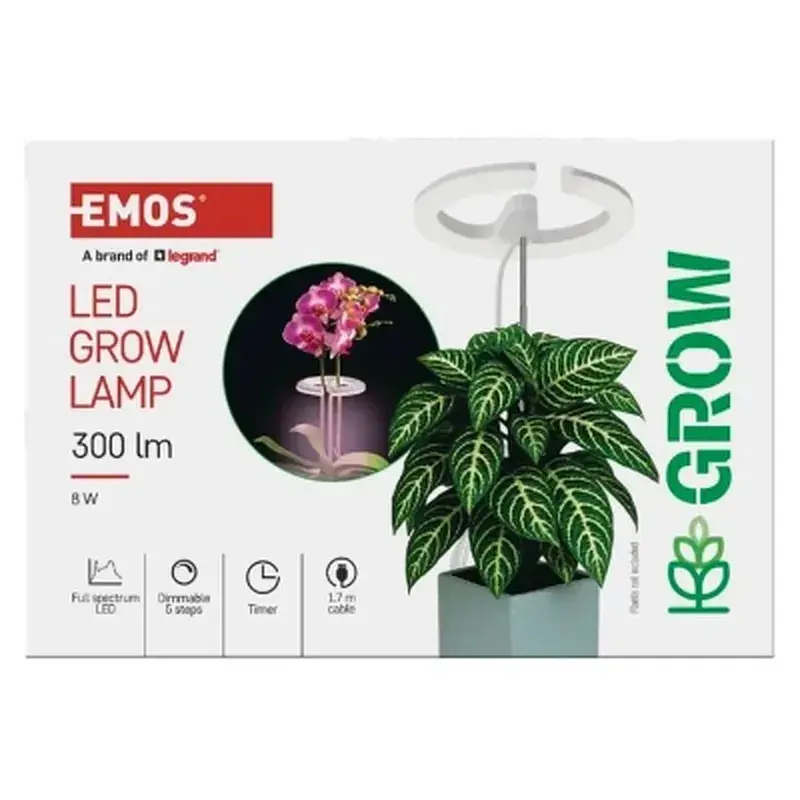 Лампочка EMOS LED лампа для рослин з таймером та димером (Z7902) - фото 8