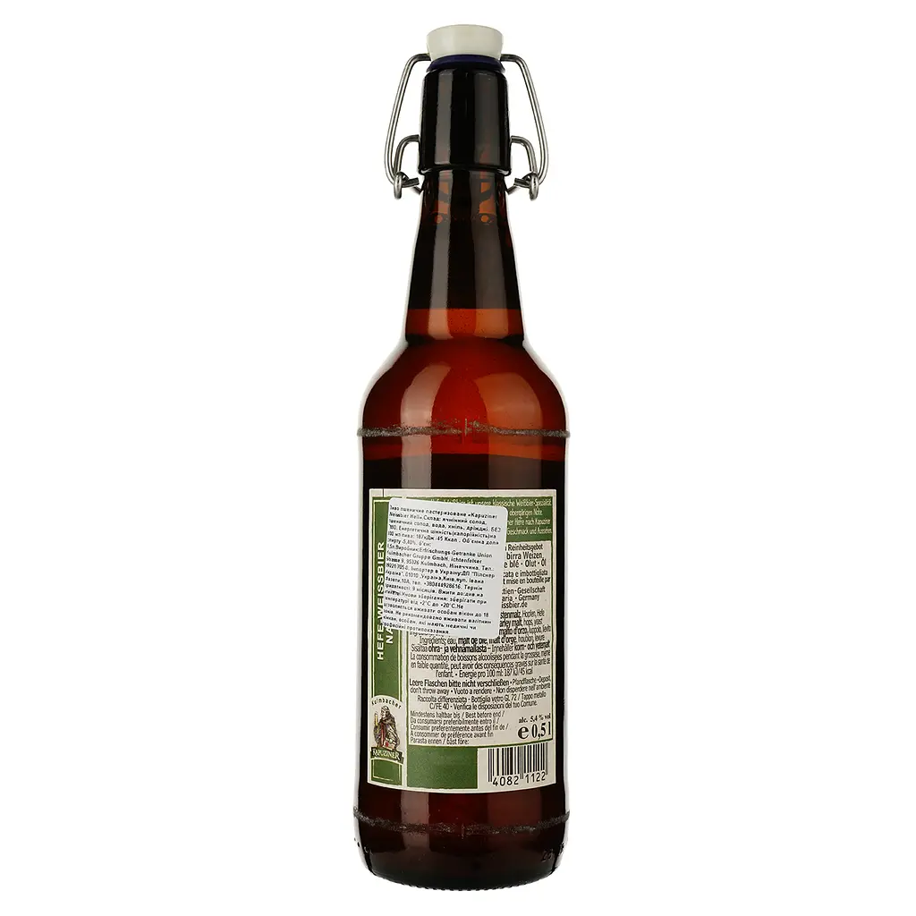 Пиво Kapuziner Wessbier светлое, 5.4%, 0.5 л - фото 2