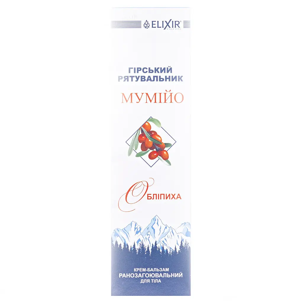 Крем-бальзам Elixir Гірський рятувальник мумійо з обліпихою 75 мл - фото 2