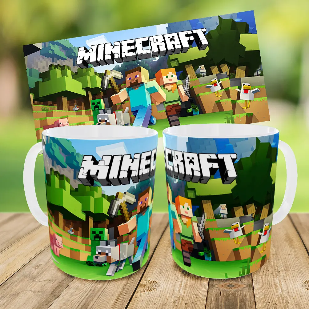 Набір дитячий Майнкрафт Кріпер "Minecraft" рюкзак 36х27см сумка-бананка, кружка з принтом для хлопчика (01556) - фото 9
