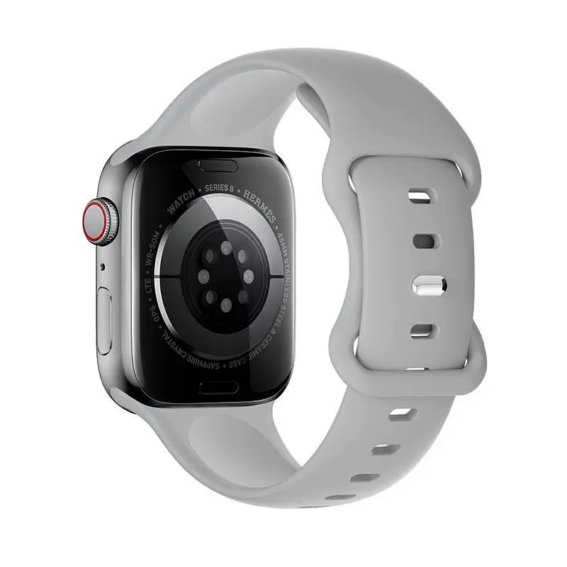 Ремешок для смарт-часов Hoco iWatch WA15 Flexible series 8-character buckle 38/40/41 мм сменный браслет красный - фото 6