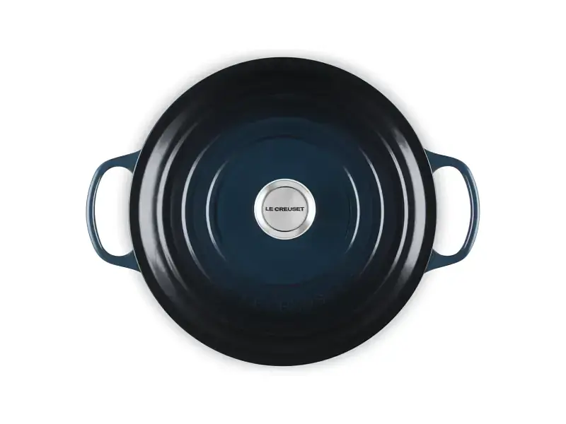 Каструля Le Creuset Signature Cast Iron Round Casserole 26 см Nuit (21177261294475) - фото 4