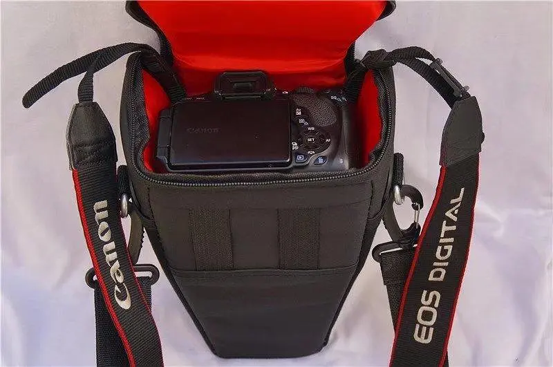 Сумка для фотоапарата Canon EOS універсальна Чорний з червоним (IBF035BR) - фото 9
