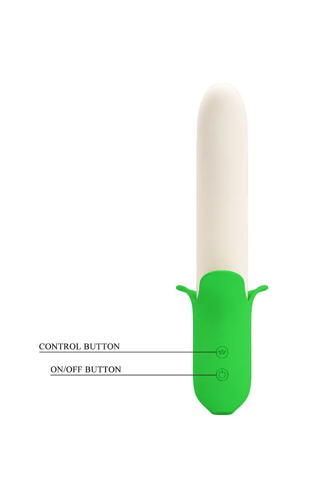 Вібратор Pretty Love Banana Knight Vibrator, 19,5 см зелений - фото 3