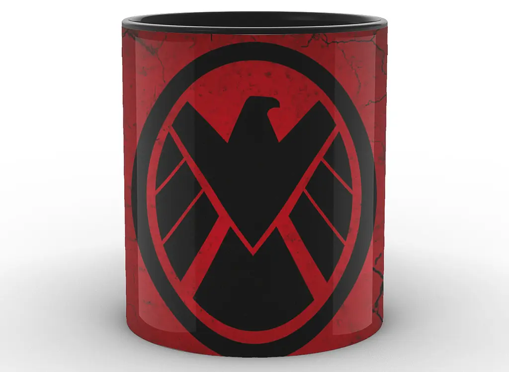Кружка GeekLand білі Агенти Щ.И.Т Agents of S.H.I.E.L.D. логотип на червоному тлі AS.02.008 - фото 5