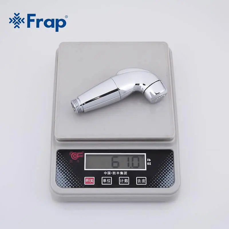 Гигиенический гарнитур Frap F27 (лейка, шланг, кронштейн), Хром - фото 7