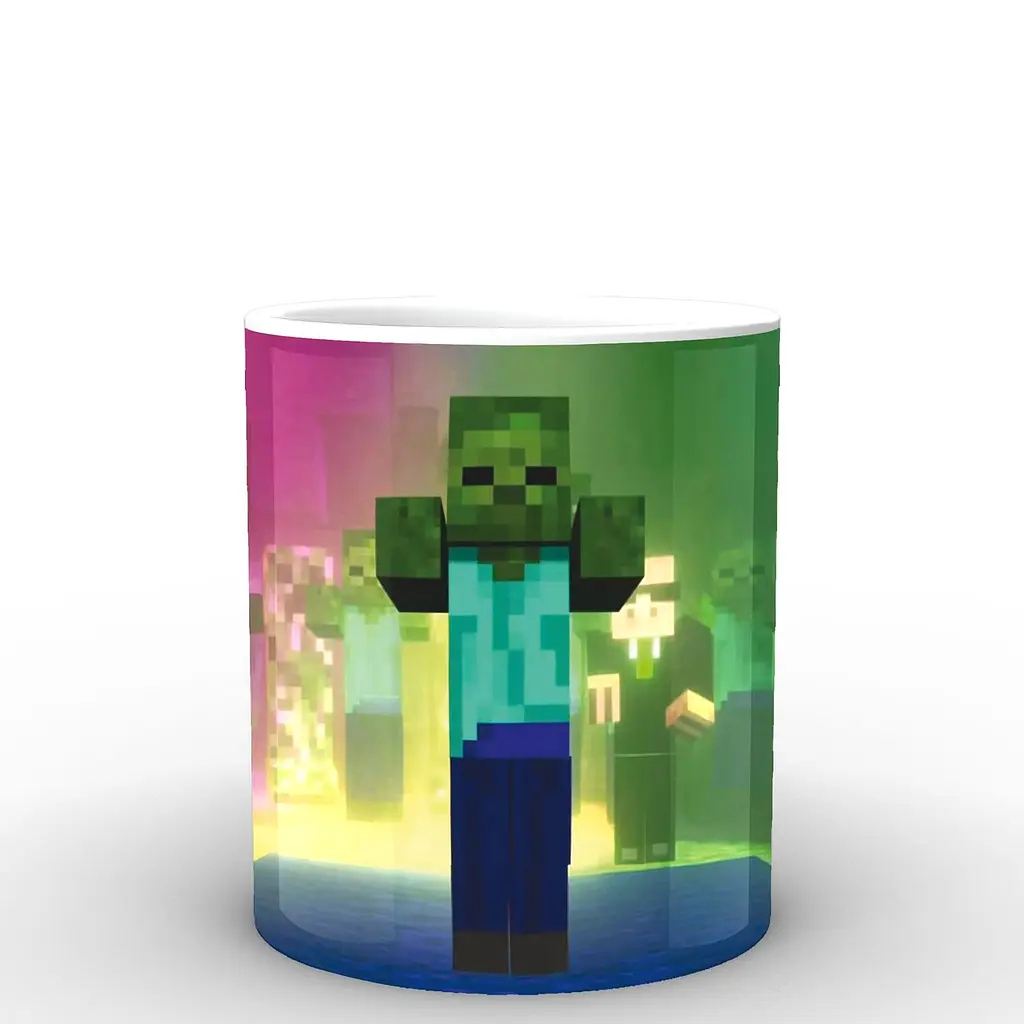Кухоль GeekLand Minecraft Майнкрафт зомбі MС.02.017 330 мл білий - фото 2