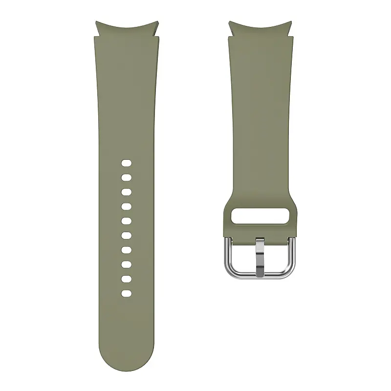 Ремінець для Samsung Galaxy Watch 5 44mm - хакі ширина кріплення 20мм силікон Watchbands Galaxy OneLine (W42-1WB48188925) - фото 2