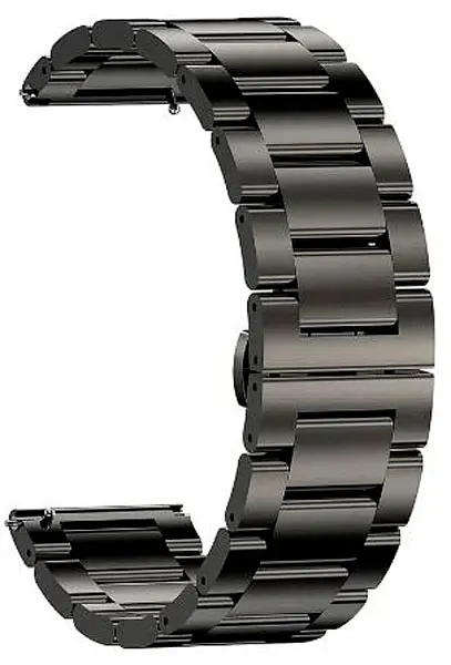 Браслет сталевий для Смарт-годинника Kospet Tank T2, M2, T3, T3 Ultra металевий ремінець Black (19597) - фото 2