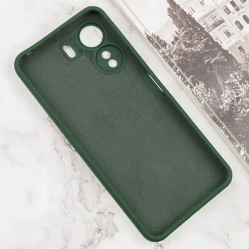 Чохол GETMAN Liquid Silk Full Camera для Redmi 13C / Poco C65 Dark Green [121218] - фото 2