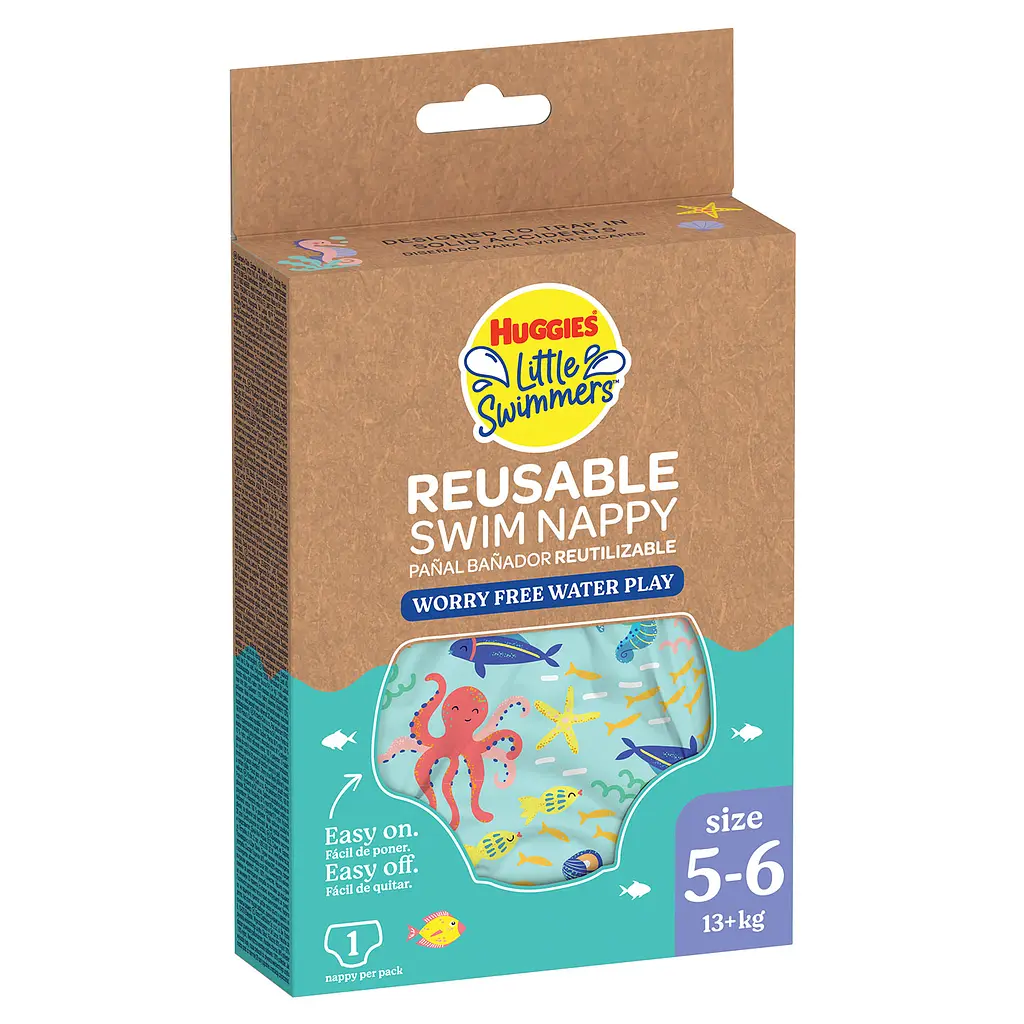 Многоразовые подгузники-трусики для плавания Huggies Little Swimmers, 5-6 (13+ кг), 1 шт. - фото 2