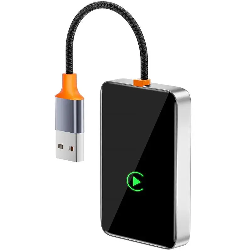 Адаптер WIWU Wi-CP002 car wireless CarPlay iOS Silver - фото 3