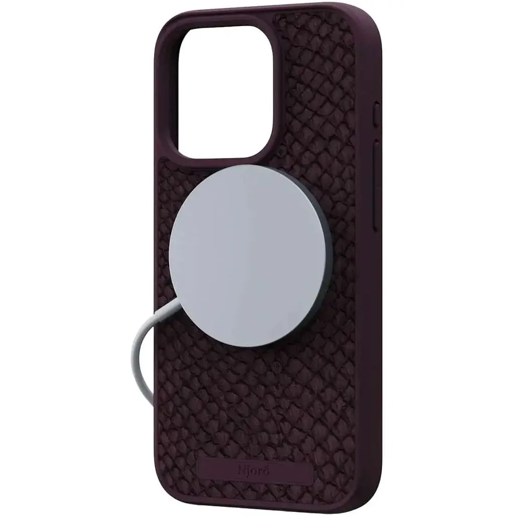 Чехол-накладка Njord Salmon Leather MagSafe Case Rust для iPhone 15 Pro (NA53SL03) - фото 3