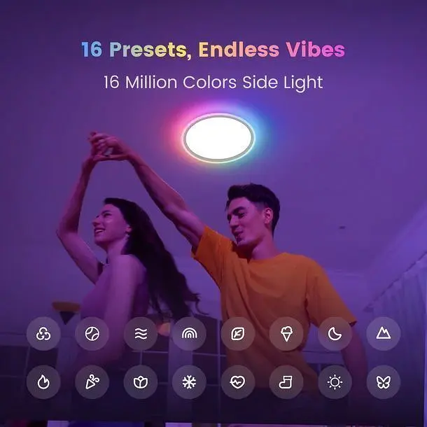 Стельовий світильник Yeelight Mars 400 Ceiling Light Smart-RGB White (YLXDD-0267) [164439] - фото 4