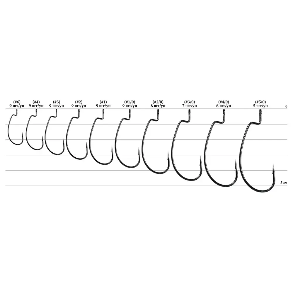 Гачок Decoy Worm17 Kg Hook 3/0 (7 шт/уп) - фото 2