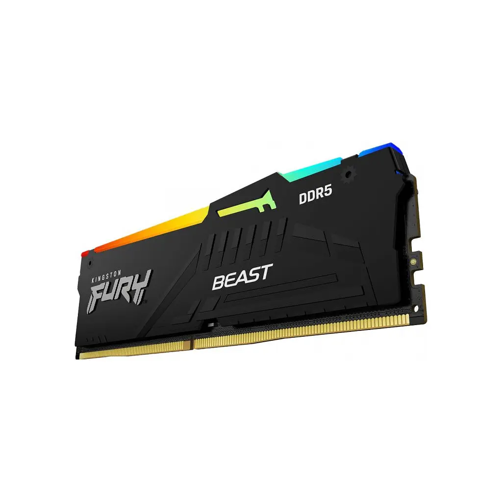 Модуль пам'яті для комп'ютера DDR5 32GB (2x16GB) 5200 MHz Beast RGB XMP Kingston Fury (ex.HyperX) (KF552C40BBAK2-32) - фото 3