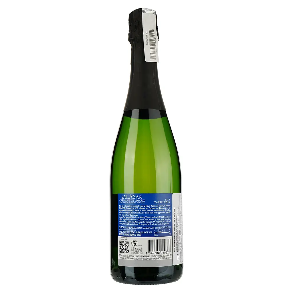 Вино ігристе LGC Salasar Carte Azur Brut біле брют 0.75 л - фото 2