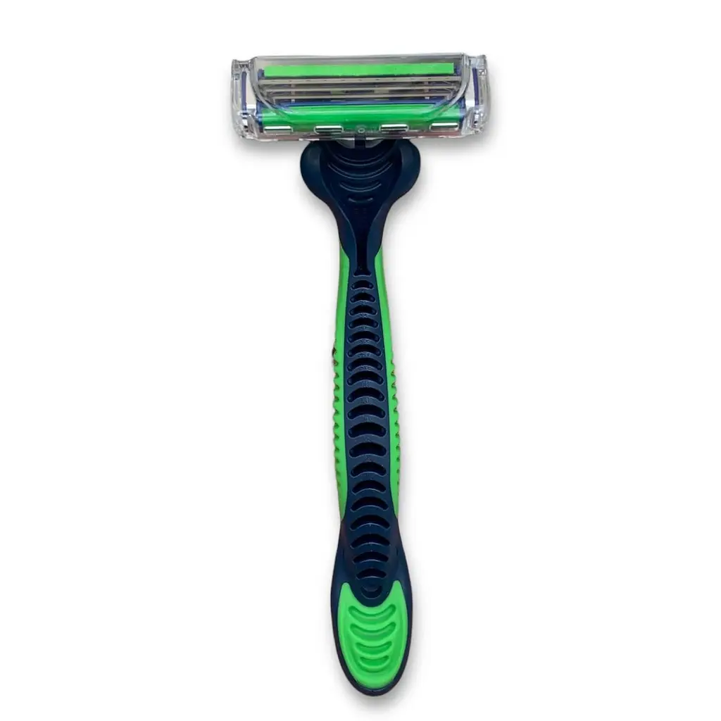 Одноразові станки Gillette Blue3 Sensitive 9+3 12 штук 3 леза з алое для чутливої шкіри - фото 8
