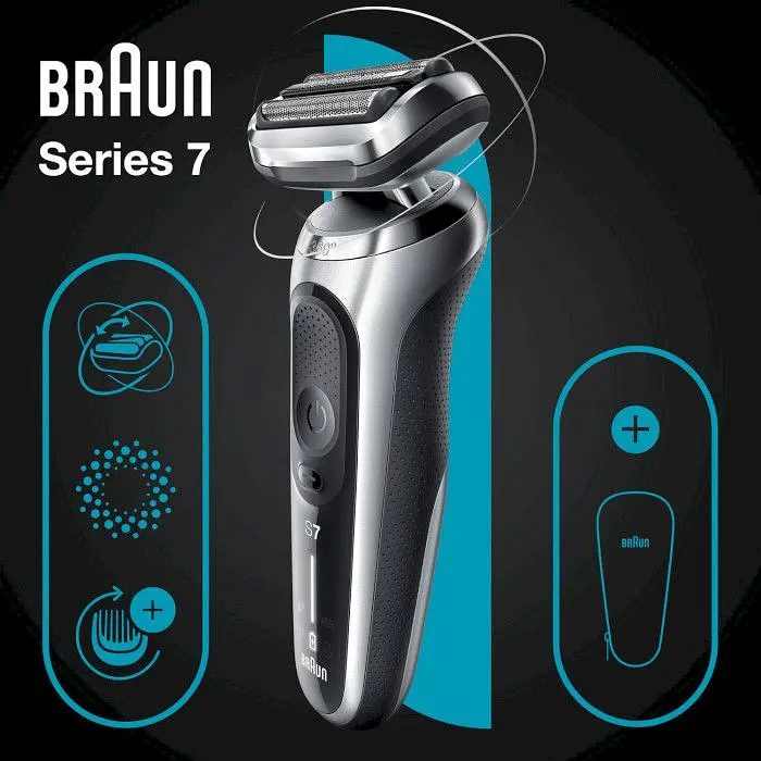 Электробритва Braun Series 7 71-S1000s silver/black (6851748) - фото 5