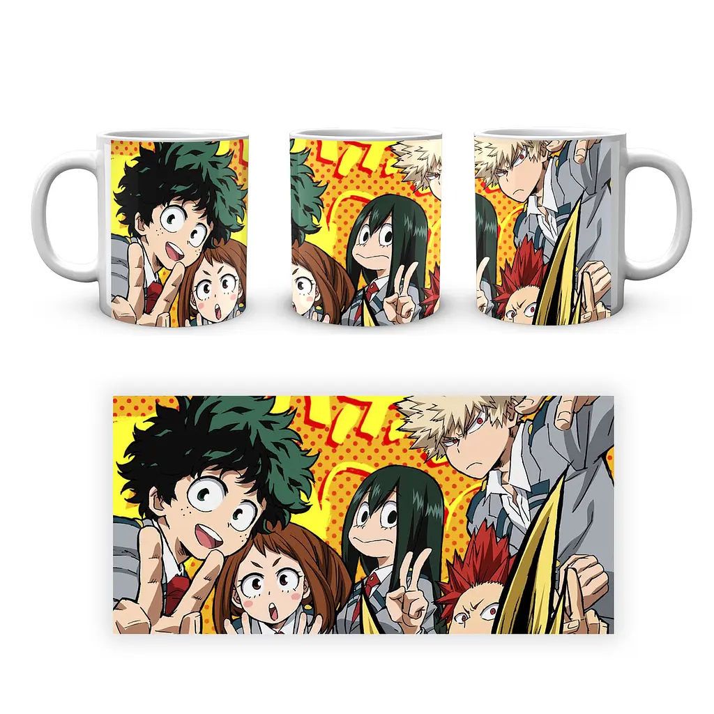 Кружка GeekLand Моя геройська академія My Hero Academia Деку, Урарака, Бакуго, Асуї та Кірішіма MHA 02.519 - фото 4
