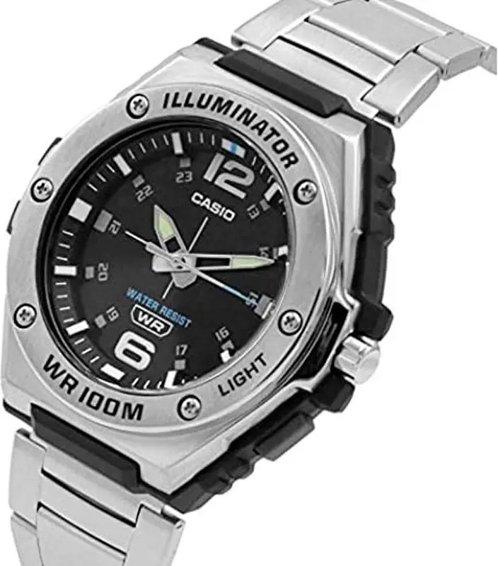 Чоловічі сталеві наручний годинник Casio оригінал Японія Collection MWA-100HD-1AVEF зі сталевим браслетом - фото 3
