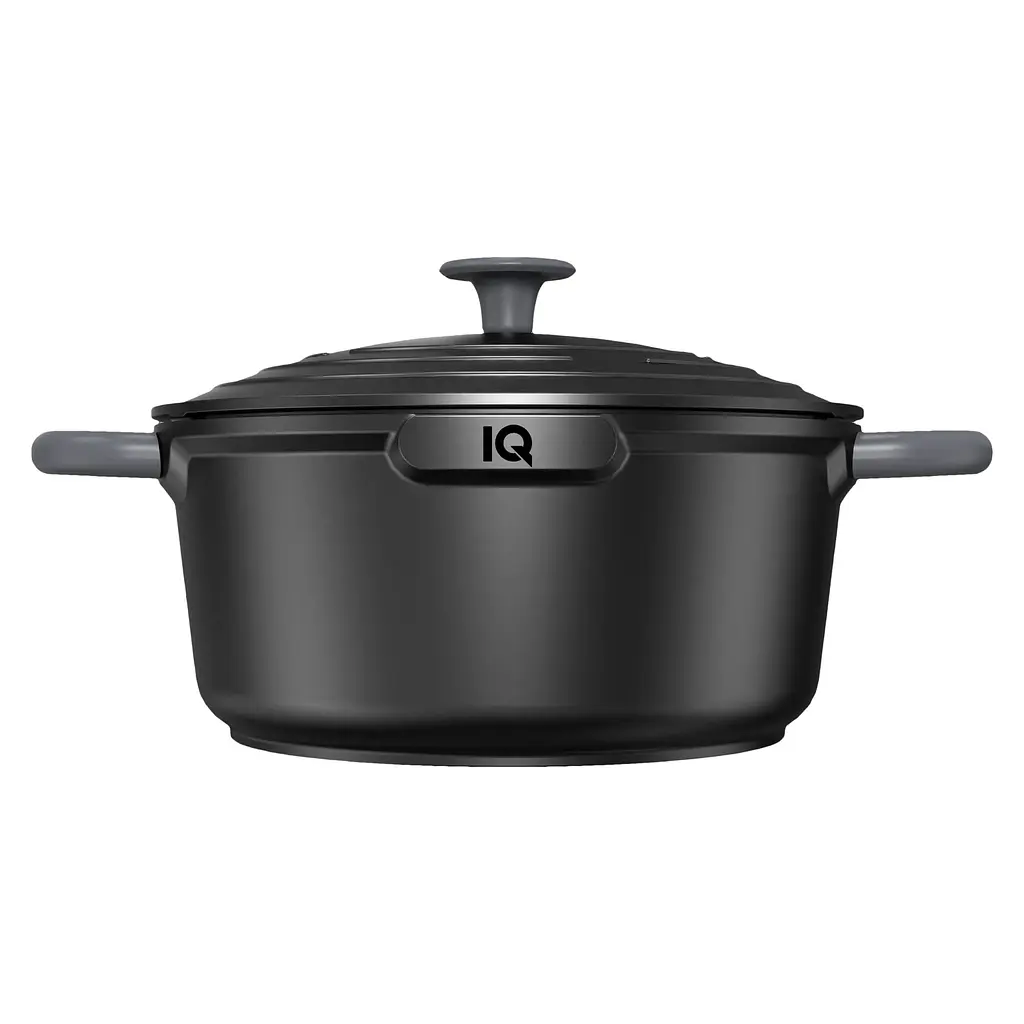 Каструля IQ Be Creative алюмінієва з кришкою 24 см 4.2 л (IQ-2047-24) - фото 2