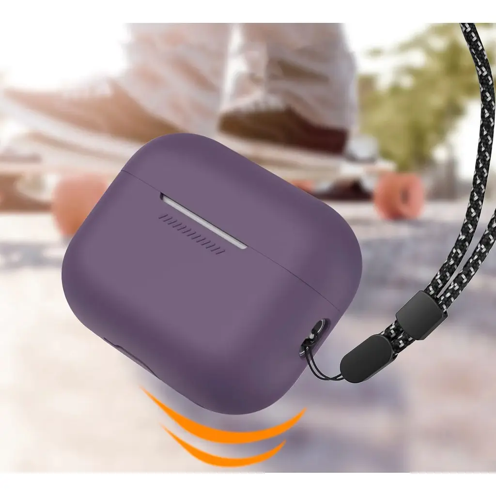 Чехол AhaStyle Colorful Silicone Case для AirPods Pro 2 Dark Purple [CP-187-2-C-DP] [133835] - фото 6