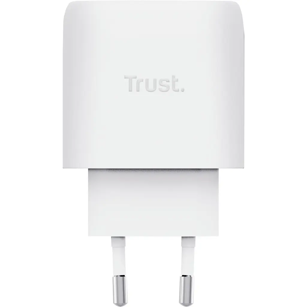 Зарядний пристрій мережевий Trust Maxo 45Вт, GaN, USB-C PD/PPS, білий - фото 4