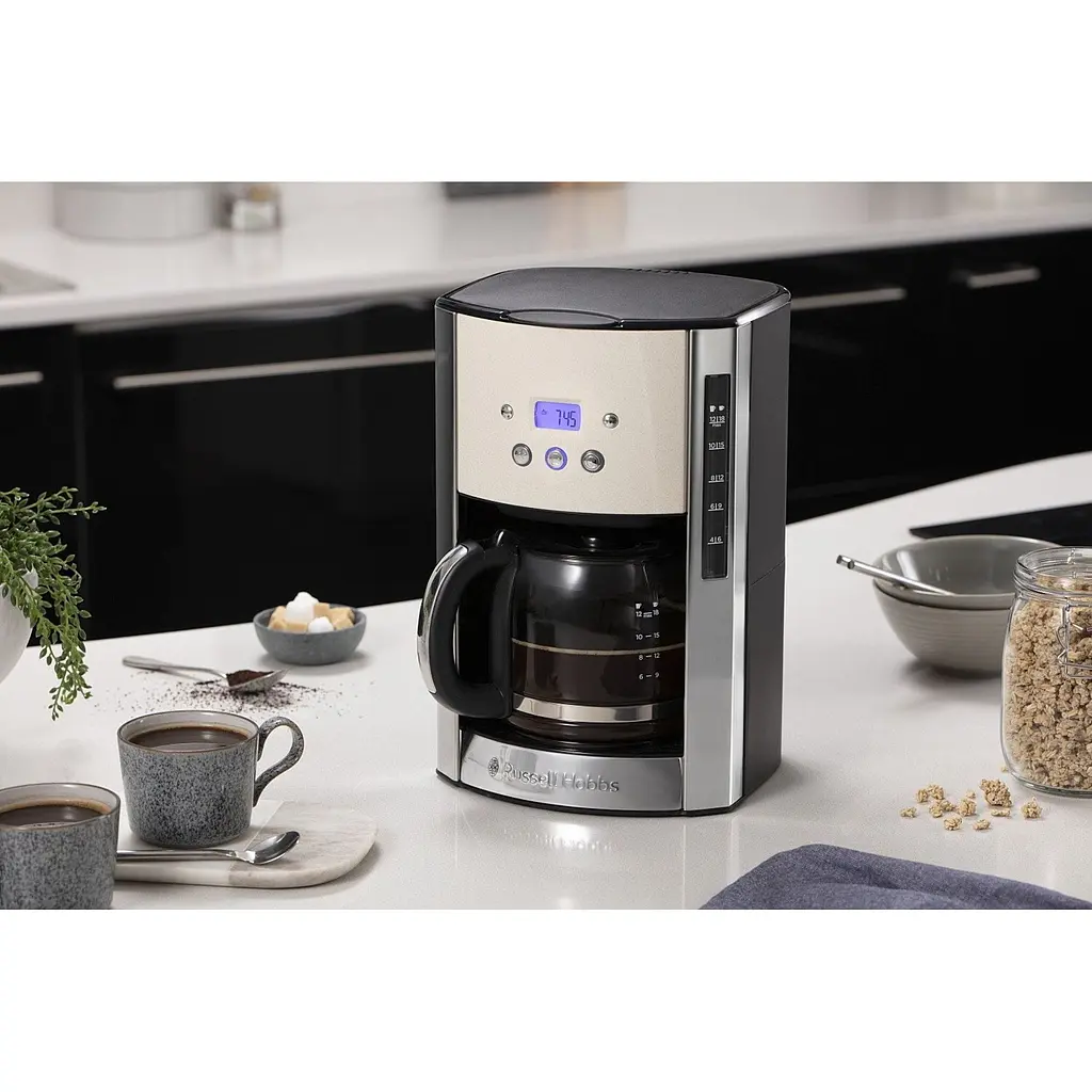 Кавоварка Russell Hobbs Luna Stone крапельна 1.5 л чорно-срібляста (26990-56) - фото 6