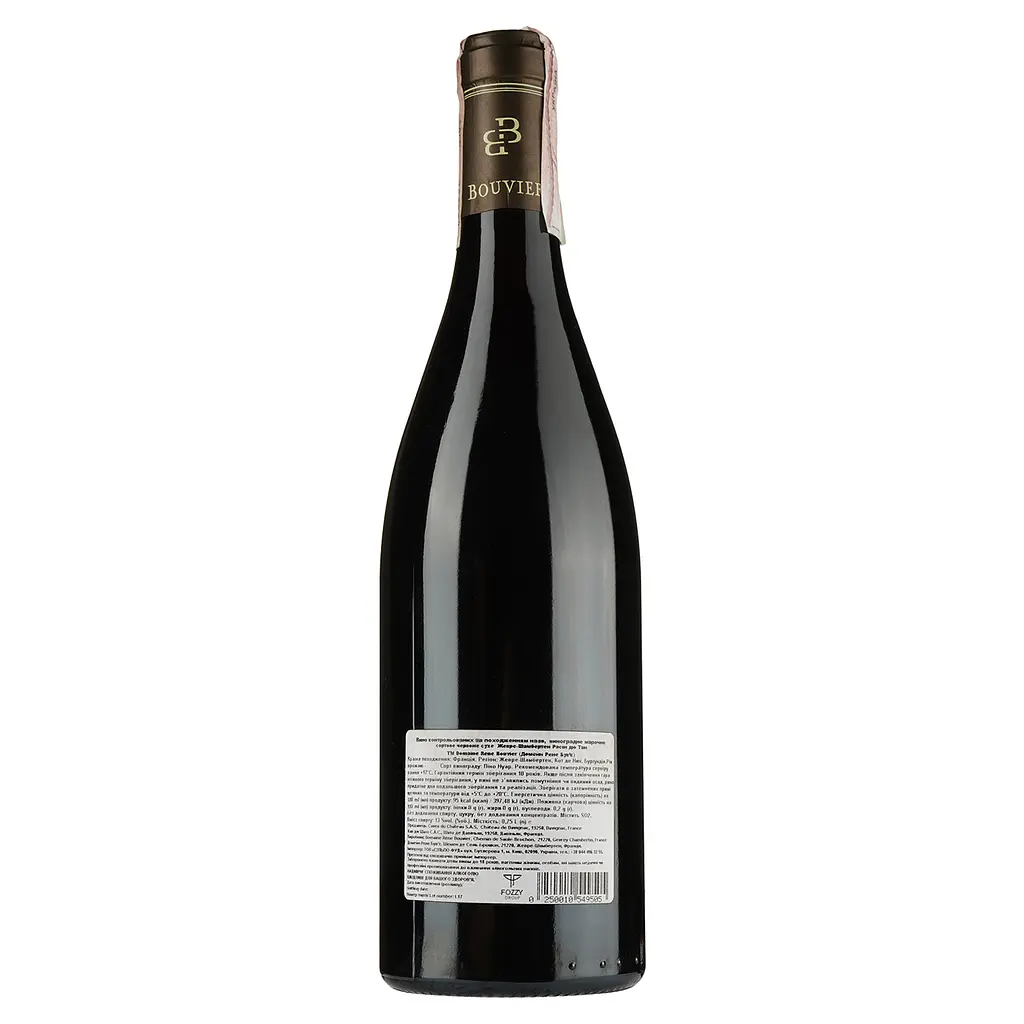 Вино Domaine Rene Bouvier Gevrey-Chambertin Racine du temps Tres Vieilles Vignes 2015 АОС/AOP, 13%, 0,75 л (748264) - фото 2