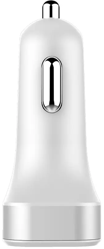 Автомобильное зарядное устройство GOLF GF-C12 Car charger 3USB 2.1A White - фото 3