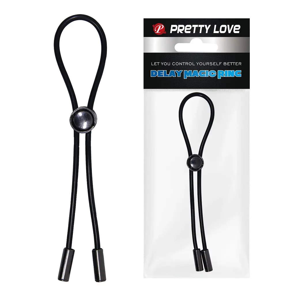 Ерекційне кільце Pretty Love Delay Magic Ring 26 см чорний - фото 2