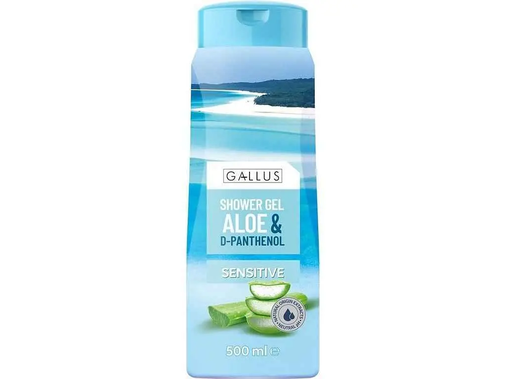 Гель для душу GALLUS 500мл Алоє +Д пантенол