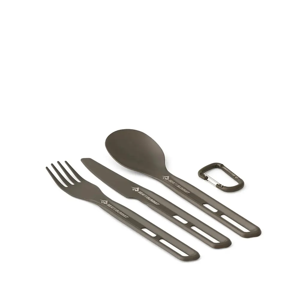 Набор столовых приборов Sea to Summit Frontier UL Cutlery Set, 3 предмета Темно-серый - фото 3