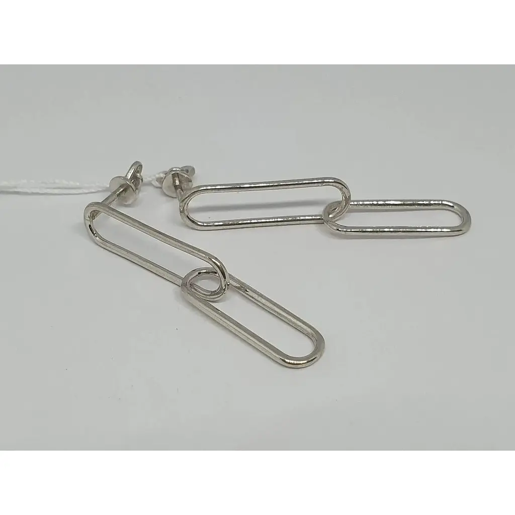 Срібні сережки-пуссети Vegas. 20198Р - фото 4