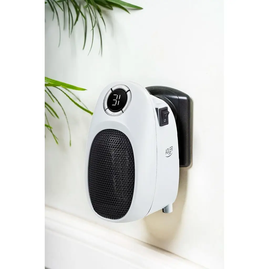 Тепловентилятор керамічний обігрівач Adler AD 7749 1500Вт до 32 кв.м таймер таймер - фото 7