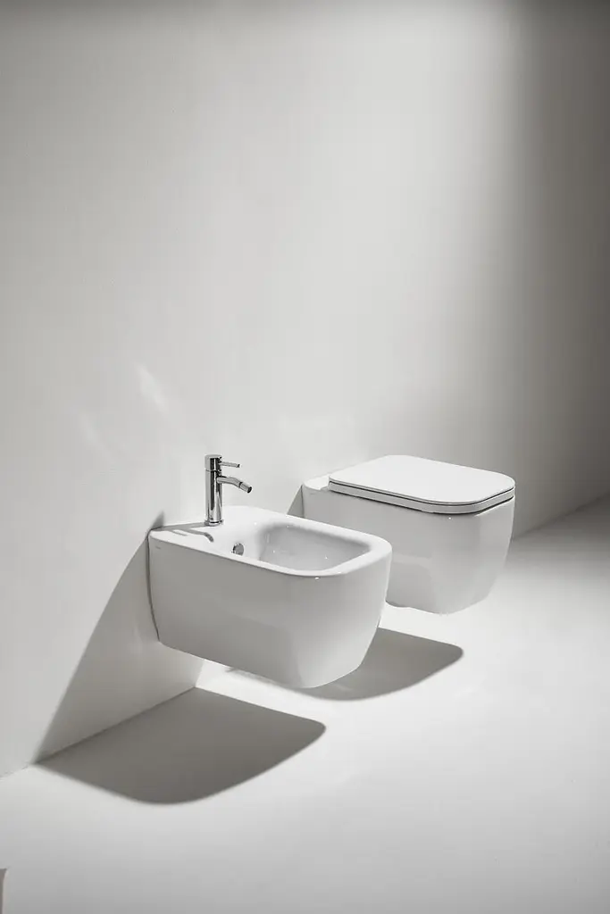 Унітаз підвісний Simas Henges з кришкою soft-close HE18-F85-HE004 Glossy white, Білий - фото 2